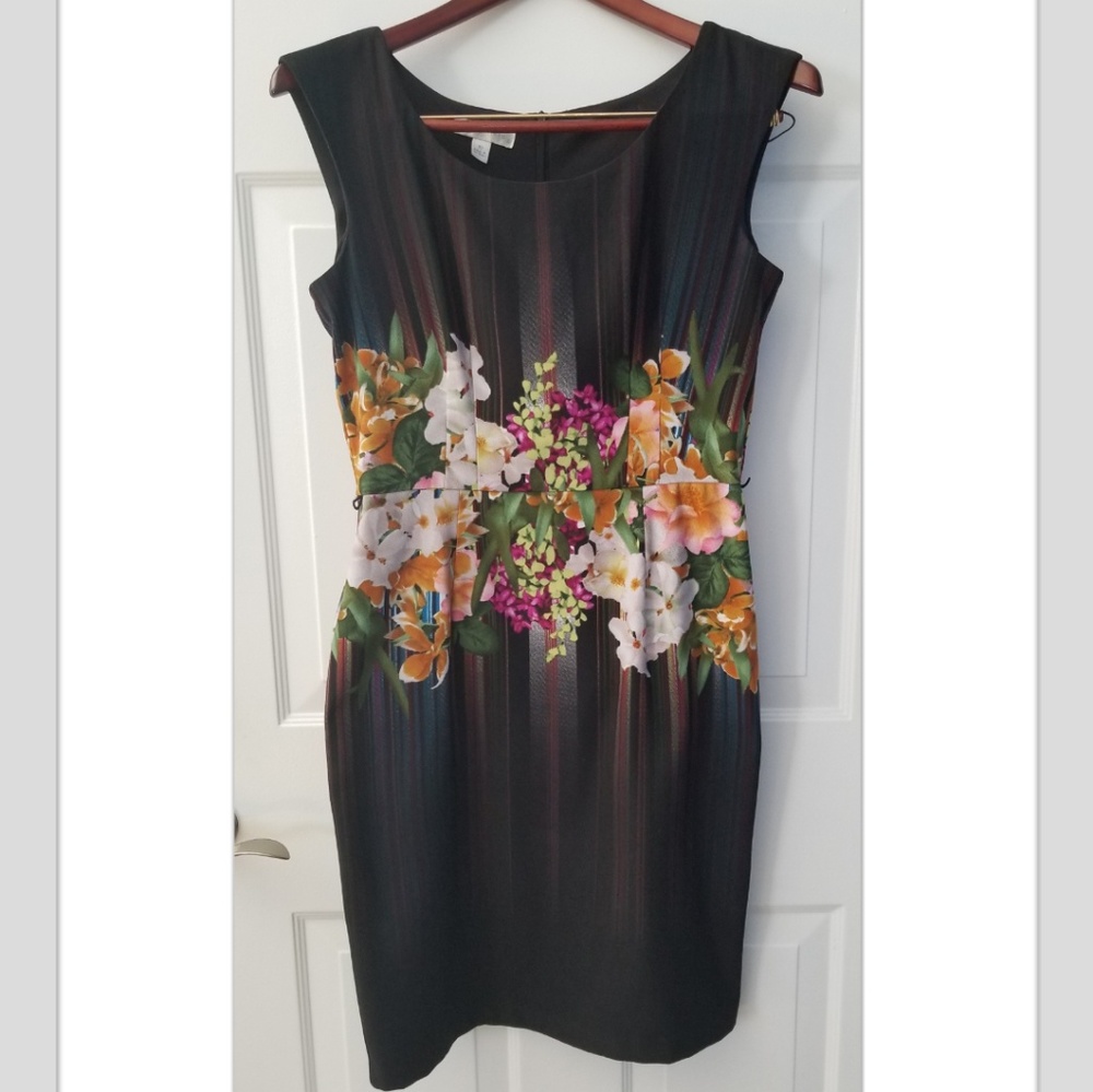 London Times flower pattern dress